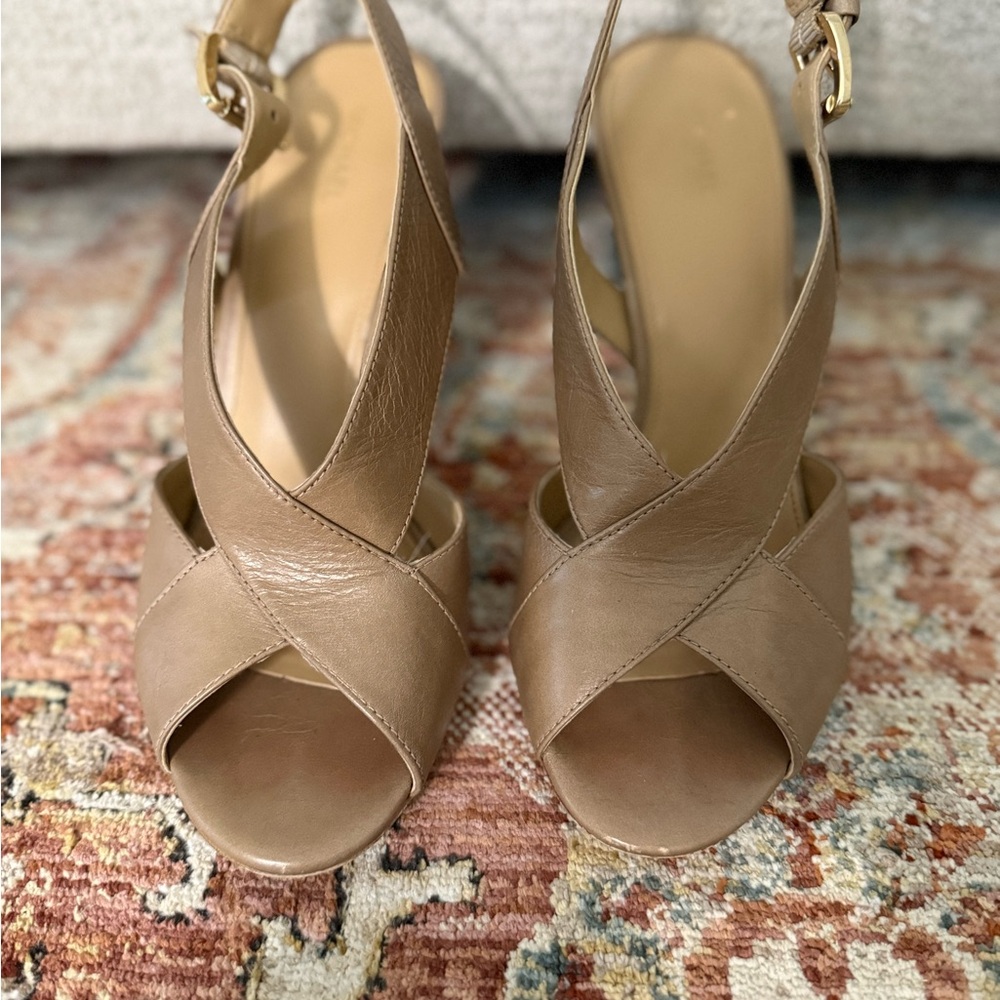 MICHAEL Michael Kors Tan Leather Heels